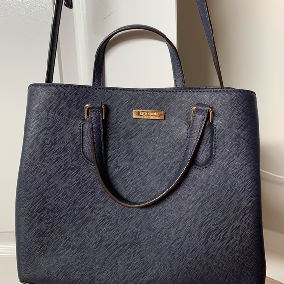 Kate Spade Medium Satchel in dark blue - Picture 4 of 9